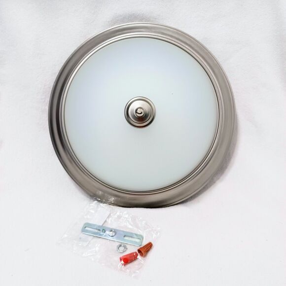 Thomas Lighting 13" CEILING HALLWAY Light Flush Mount SILVER BRUSHED NICKLE - Picture 2 of 10